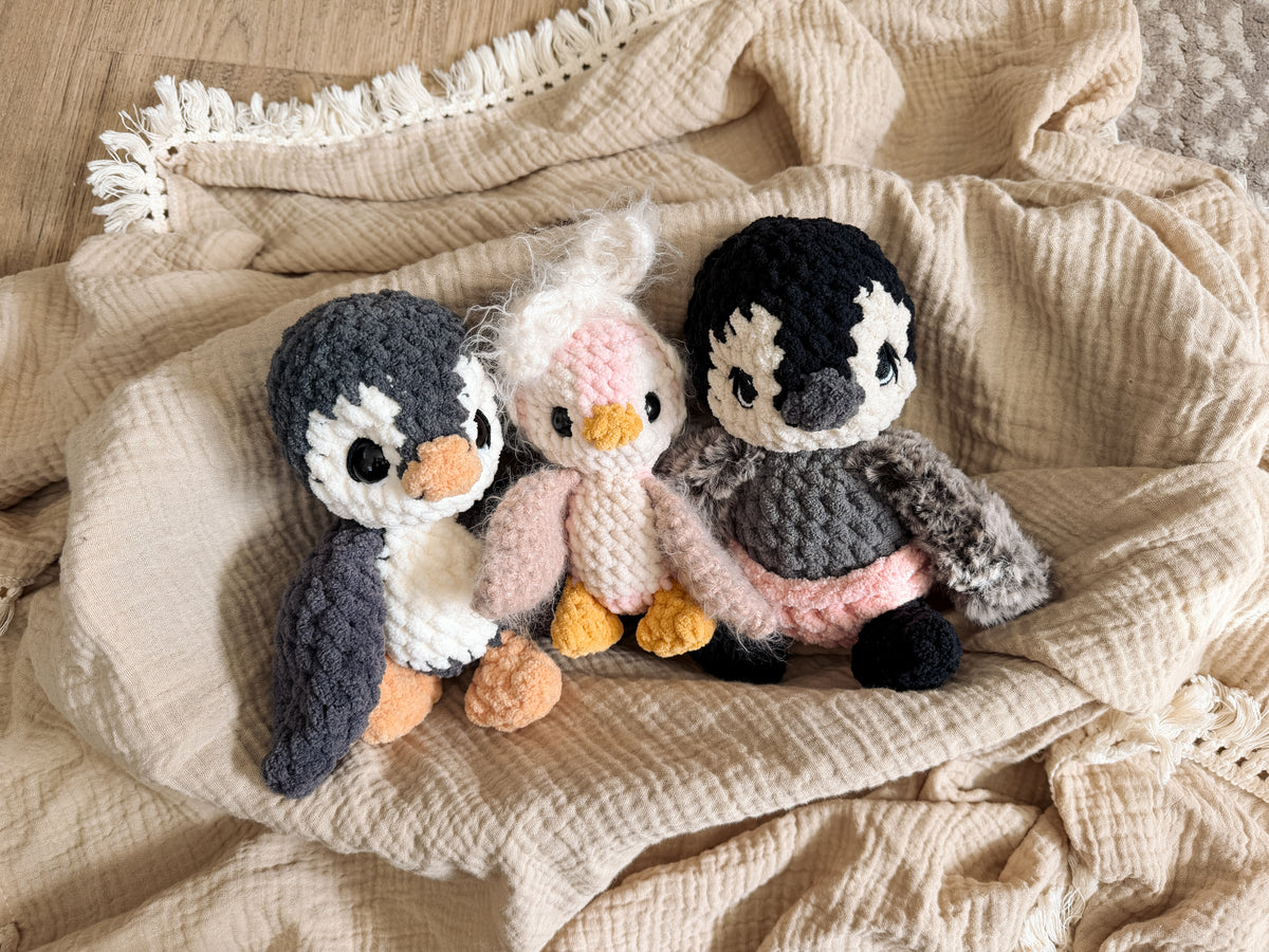 ITTY Tillie the Penguin Snuggler+Stuffie Crochet Pattern