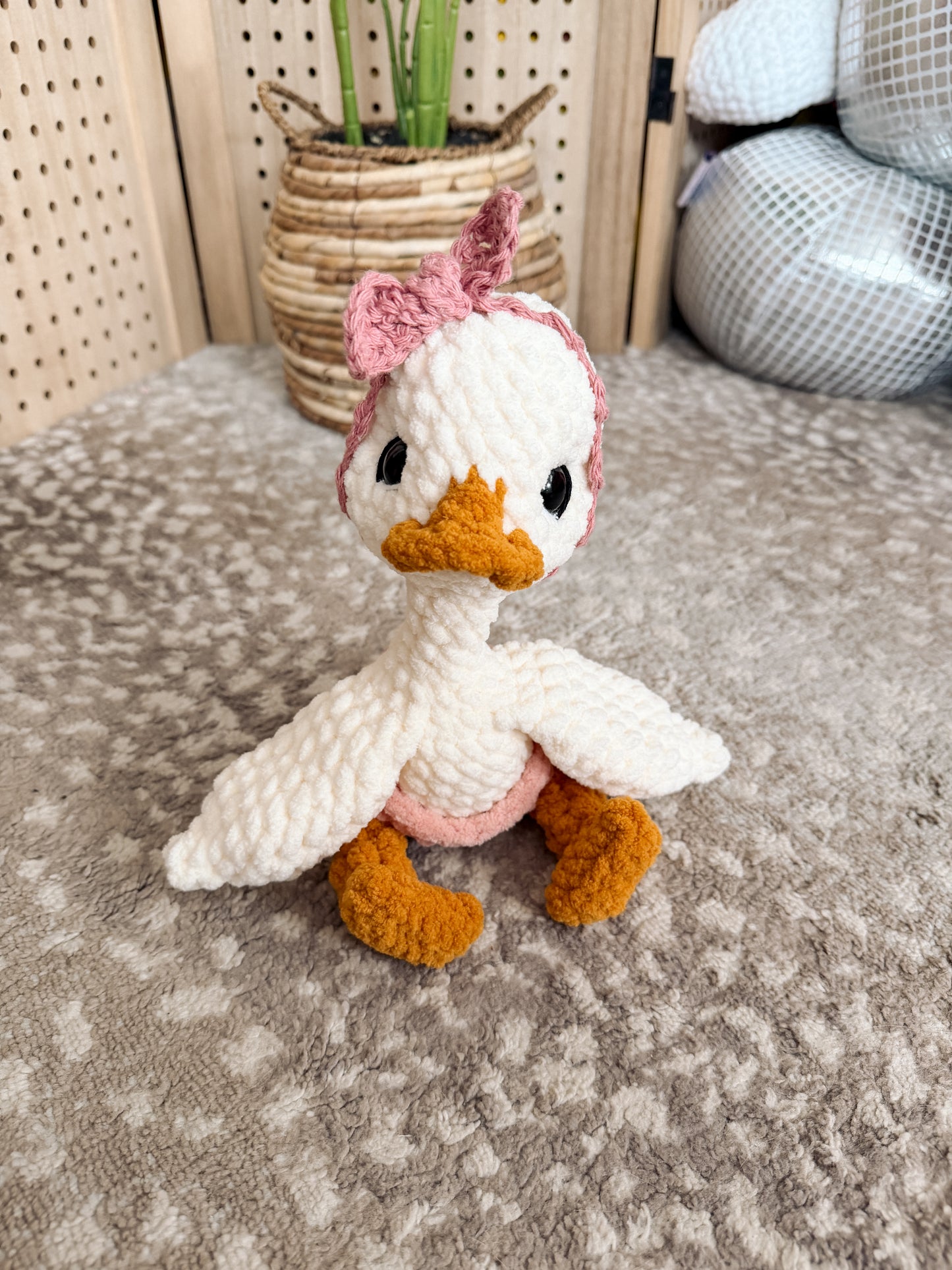 ITTY Nellie the Gosling Snuggler+Stuffie Crochet Pattern