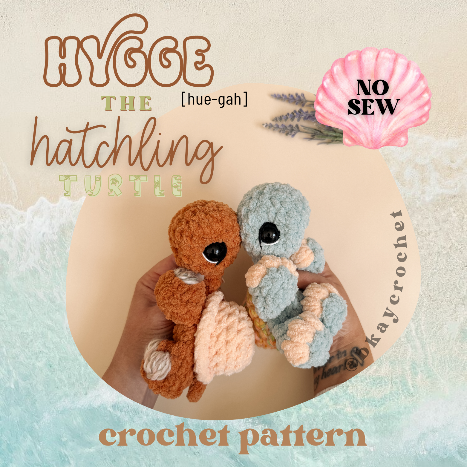 Hygge the Hatchling Turtle Crochet Pattern – Bkay Crochet