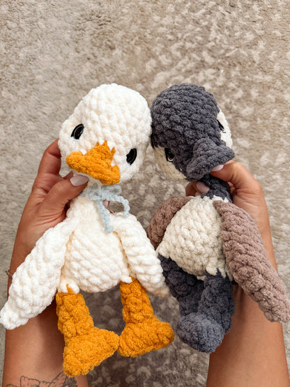 ITTY Nellie the Gosling Snuggler+Stuffie Crochet Pattern