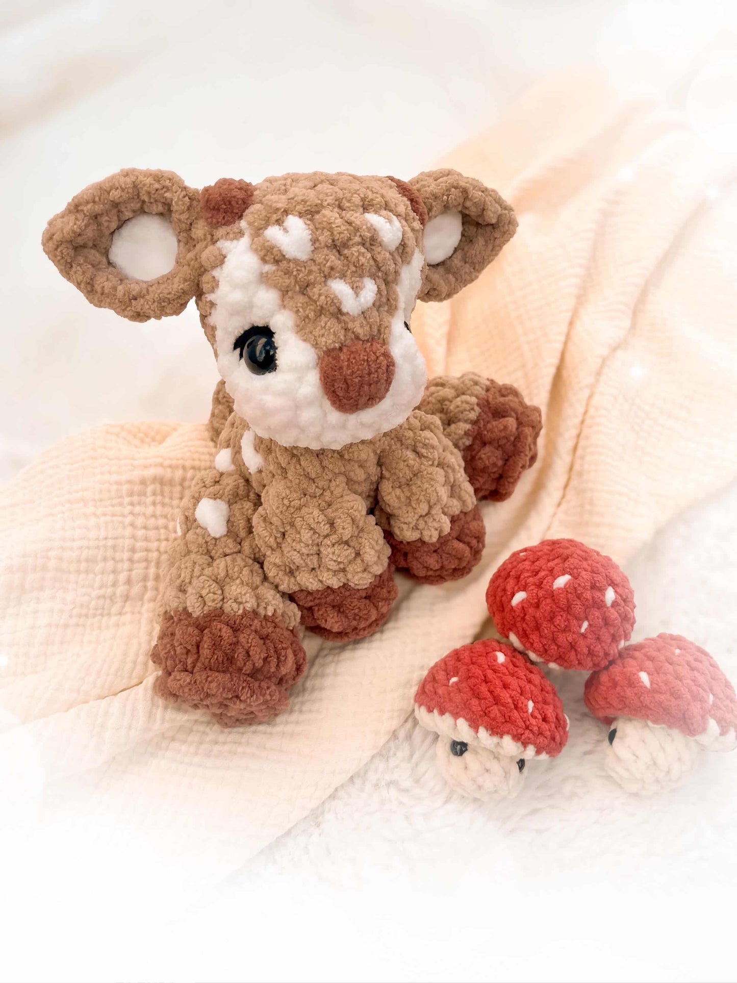 ITTY Frankie the Fawn Snuggler + Stuffie 2-in-1 Crochet Pattern