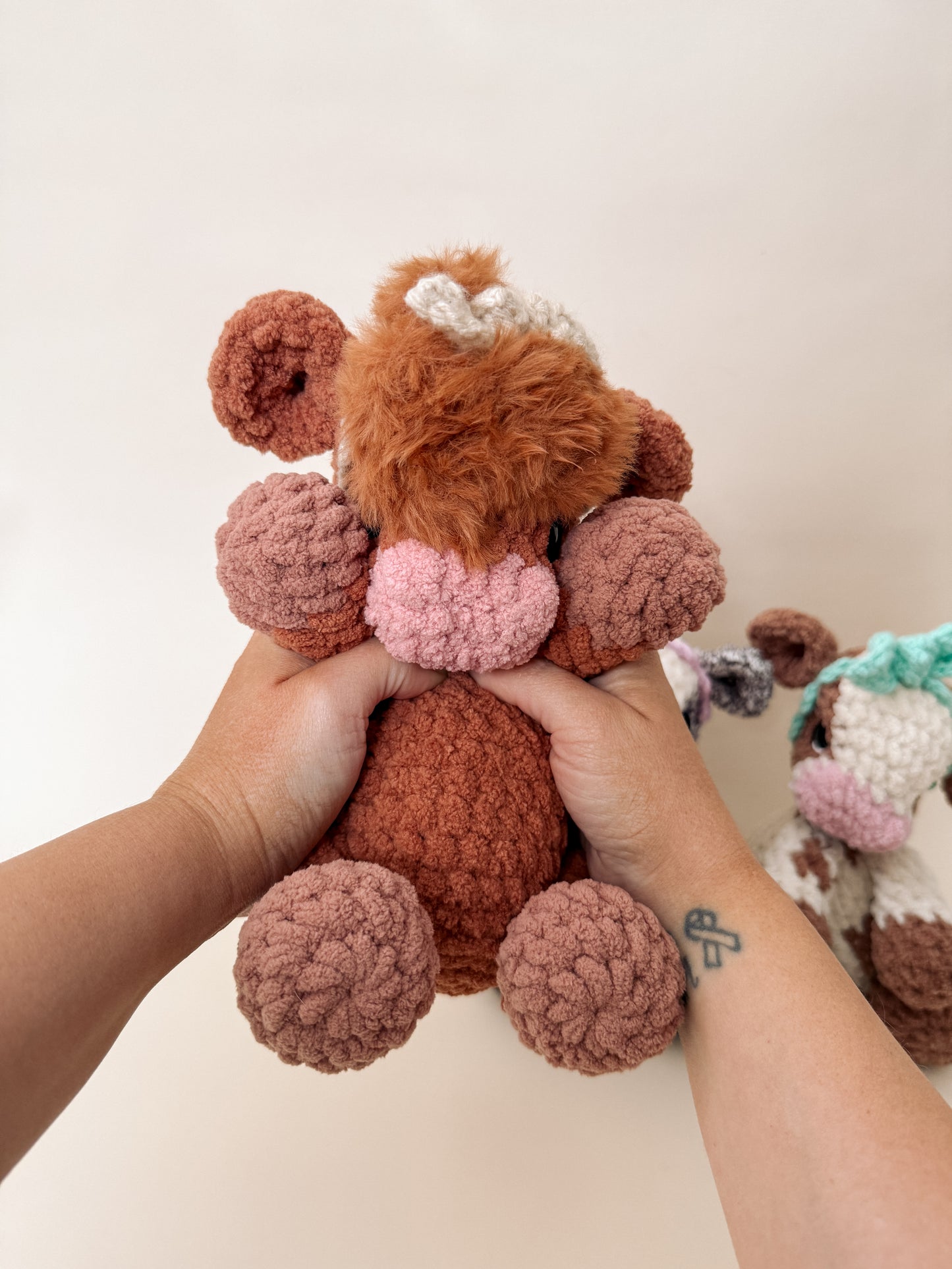 Charlie the Calf (with Highland Mod) STUFFIE Crochet Pattern