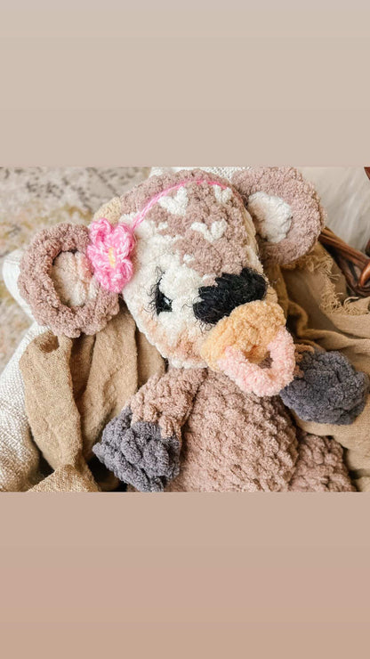 ITTY Frankie the Fawn Snuggler + Stuffie 2-in-1 Crochet Pattern