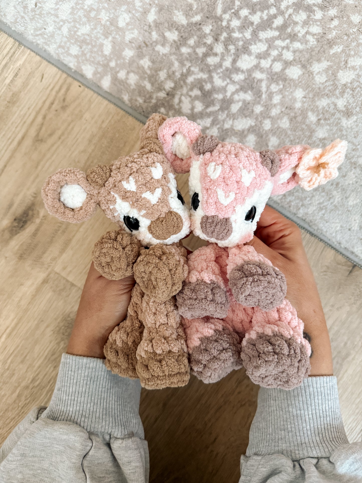 ITTY Frankie the Fawn Snuggler + Stuffie 2-in-1 Crochet Pattern
