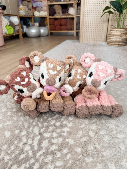 ITTY Frankie the Fawn Snuggler + Stuffie 2-in-1 Crochet Pattern