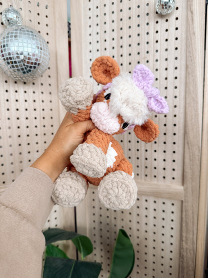 Charlie the Calf (with Highland Mod) STUFFIE Crochet Pattern