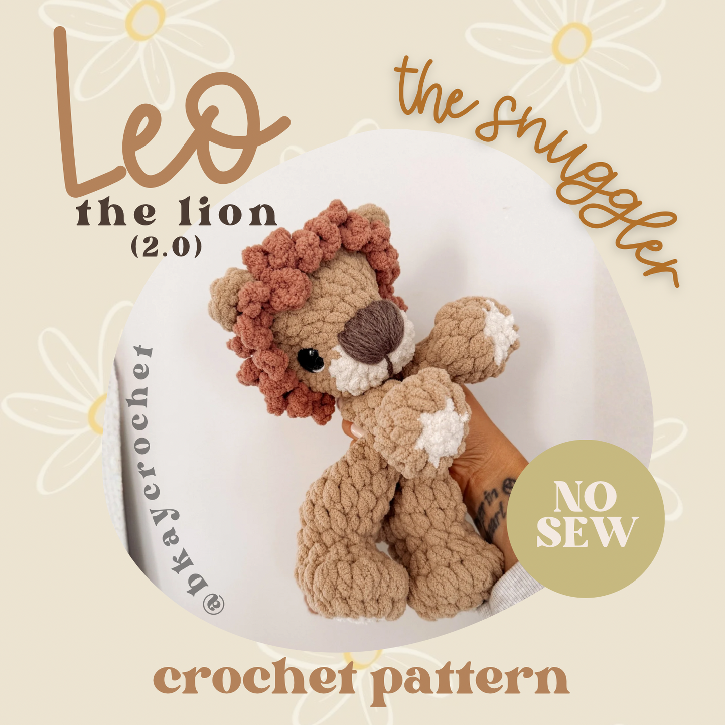 Leo the Lion SNUGGLER Crochet Pattern