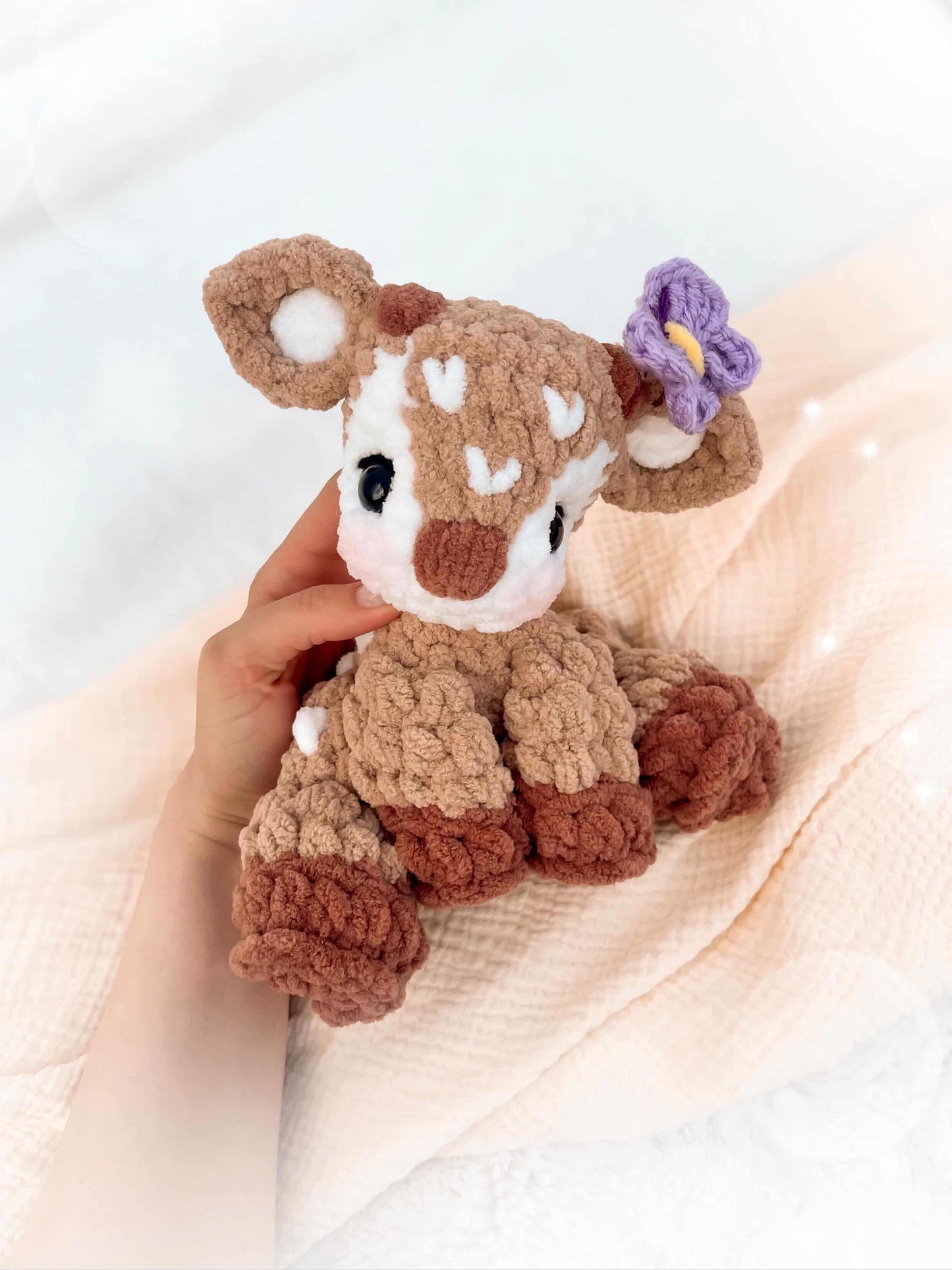 ITTY Frankie the Fawn Snuggler + Stuffie 2-in-1 Crochet Pattern
