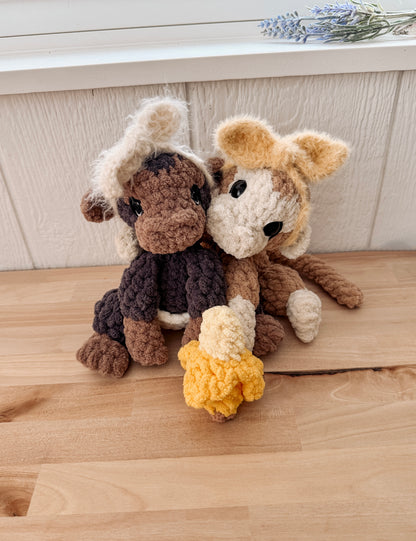 ITTY Memphis the Monkey STUFFIE Crochet Pattern