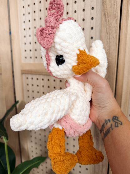ITTY Nellie the Gosling Snuggler+Stuffie Crochet Pattern