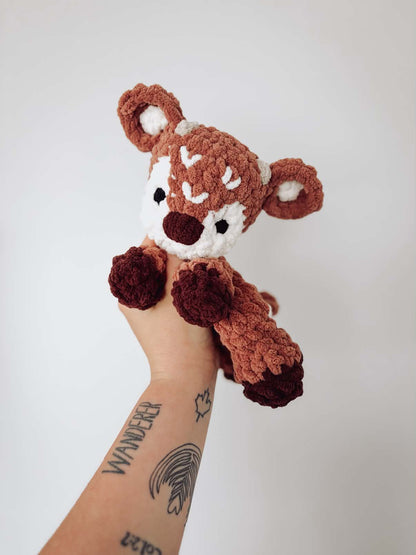 ITTY Frankie the Fawn Snuggler + Stuffie 2-in-1 Crochet Pattern