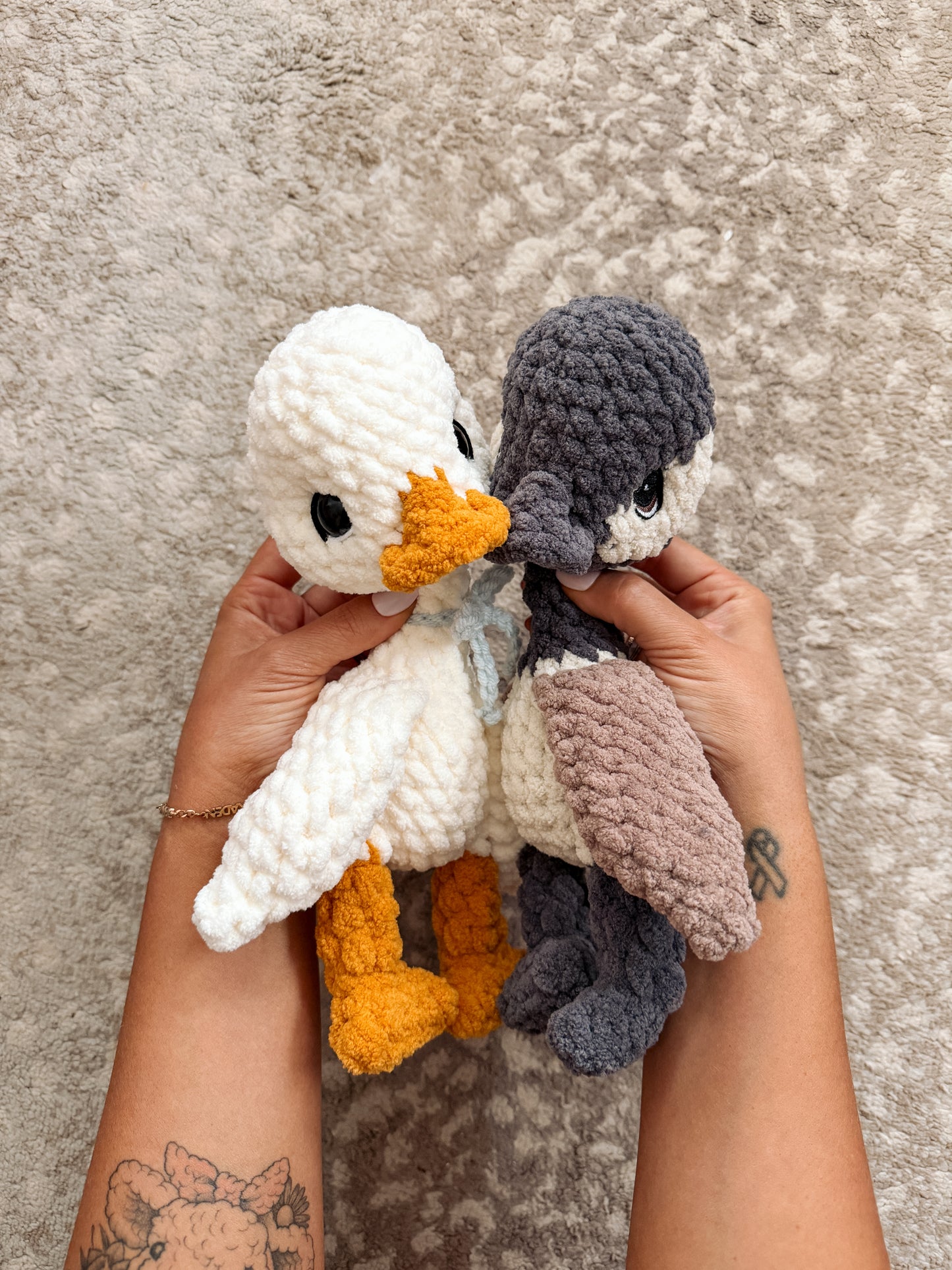 ITTY Nellie the Gosling Snuggler+Stuffie Crochet Pattern