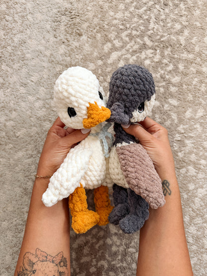 ITTY Nellie the Gosling Snuggler+Stuffie Crochet Pattern