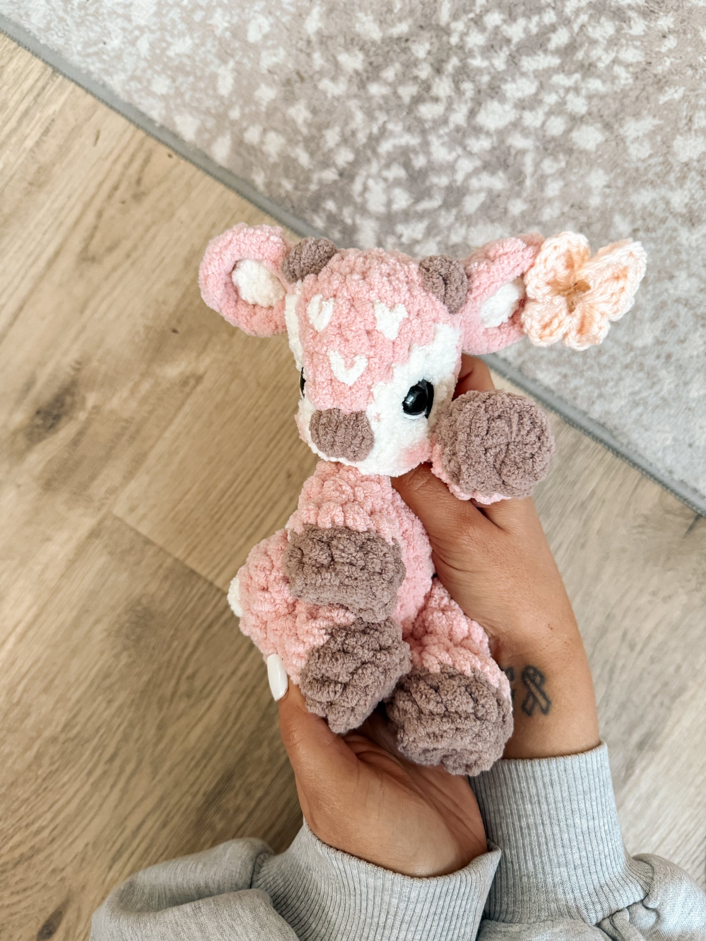 ITTY Frankie the Fawn Snuggler + Stuffie 2-in-1 Crochet Pattern