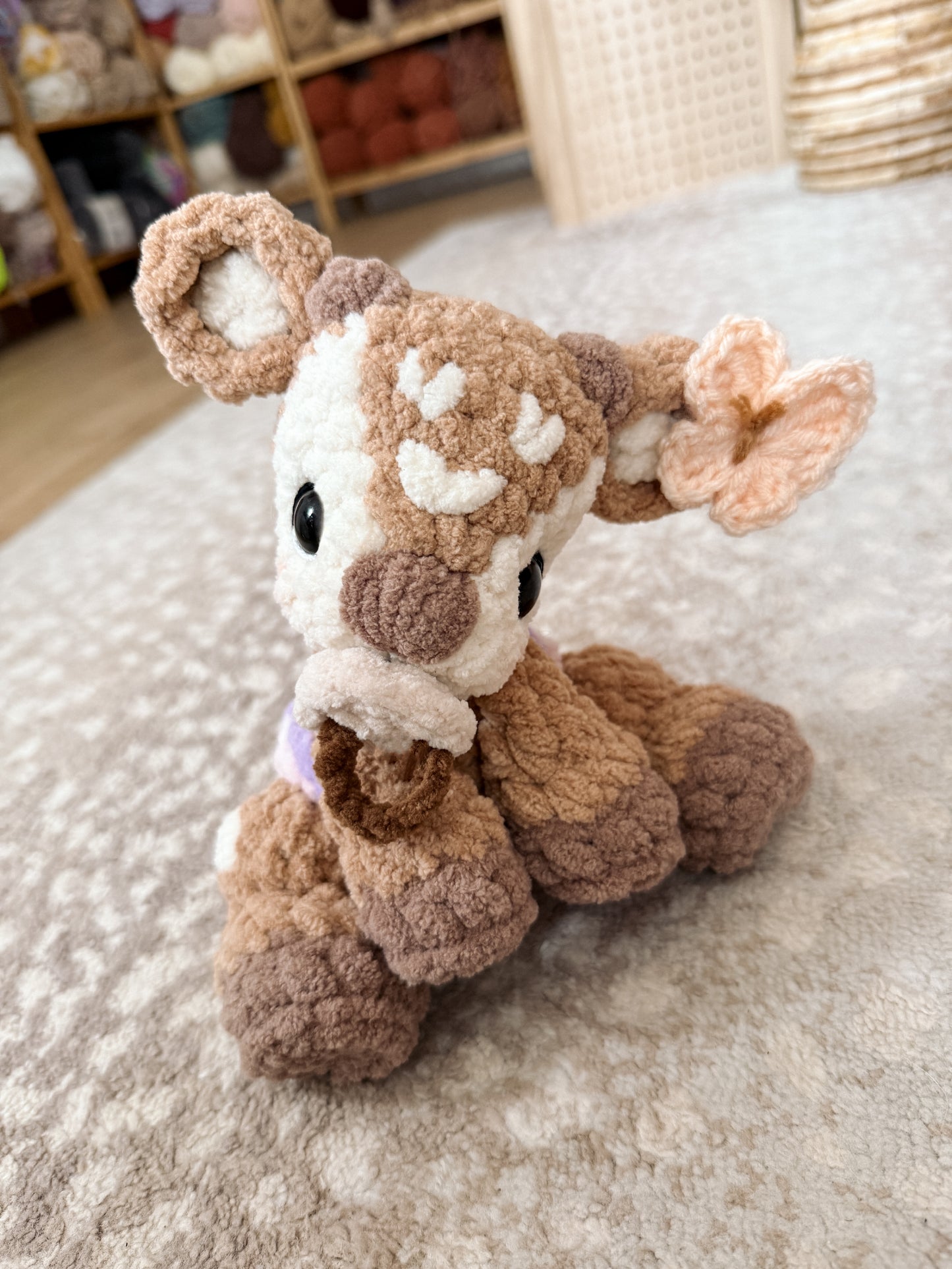 ITTY Frankie the Fawn Snuggler + Stuffie 2-in-1 Crochet Pattern