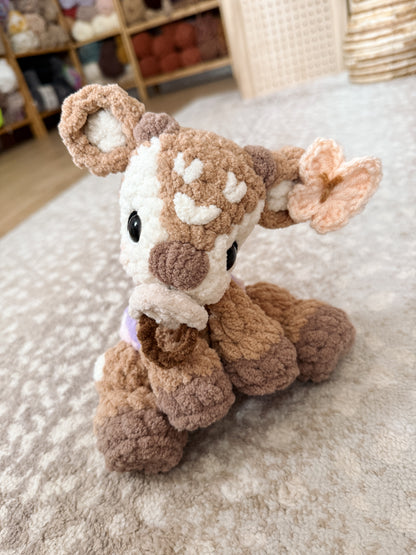 ITTY Frankie the Fawn Snuggler + Stuffie 2-in-1 Crochet Pattern
