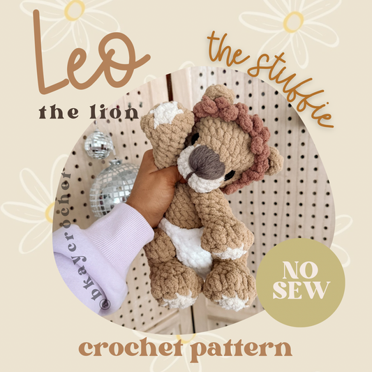 Leo the Lion STUFFIE Crochet Pattern