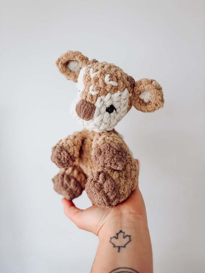 ITTY Frankie the Fawn Snuggler + Stuffie 2-in-1 Crochet Pattern