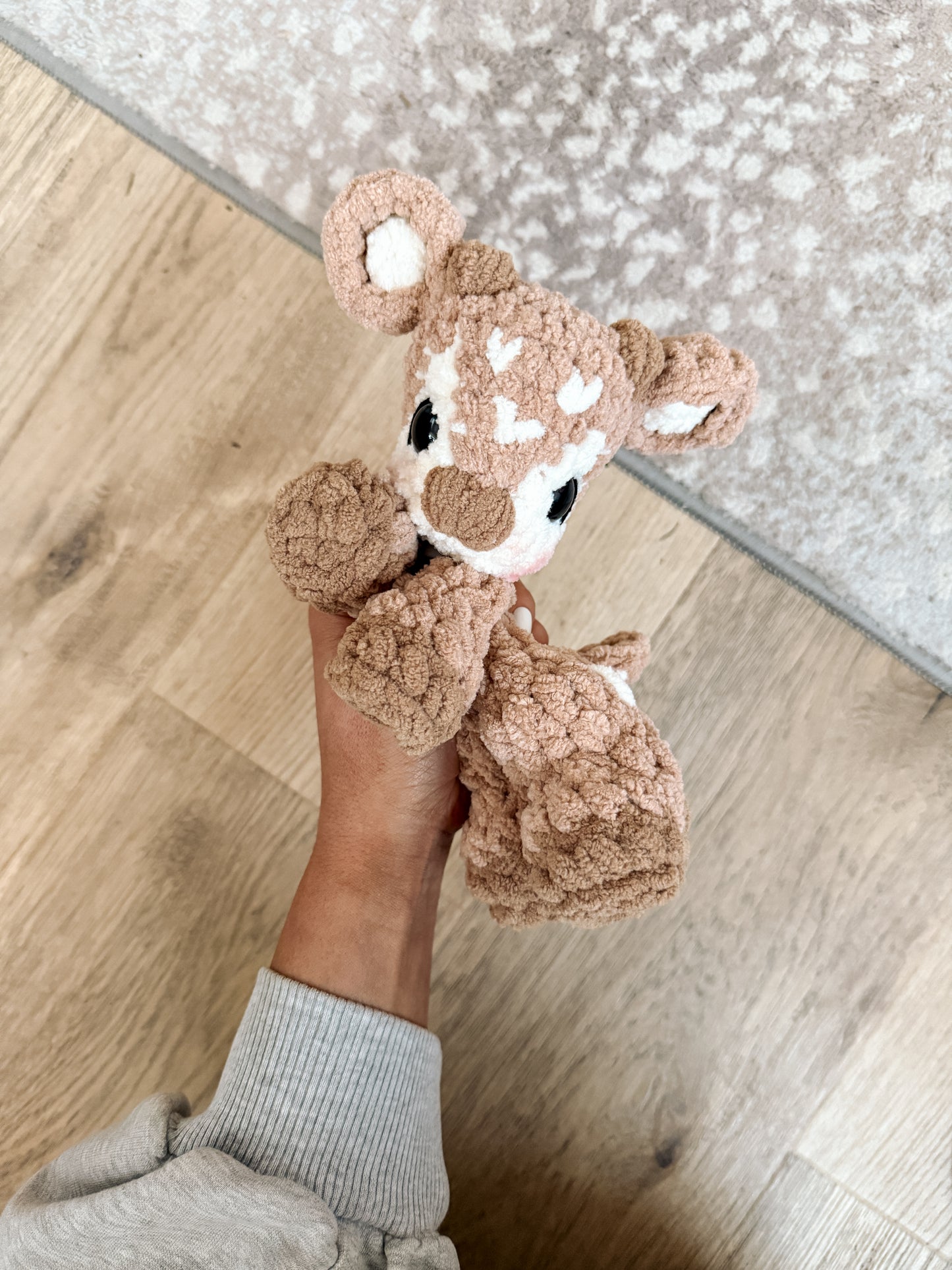 ITTY Frankie the Fawn Snuggler + Stuffie 2-in-1 Crochet Pattern