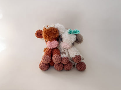 Charlie the Calf (with Highland Mod) STUFFIE Crochet Pattern