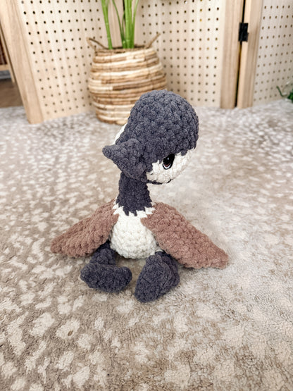ITTY Nellie the Gosling Snuggler+Stuffie Crochet Pattern