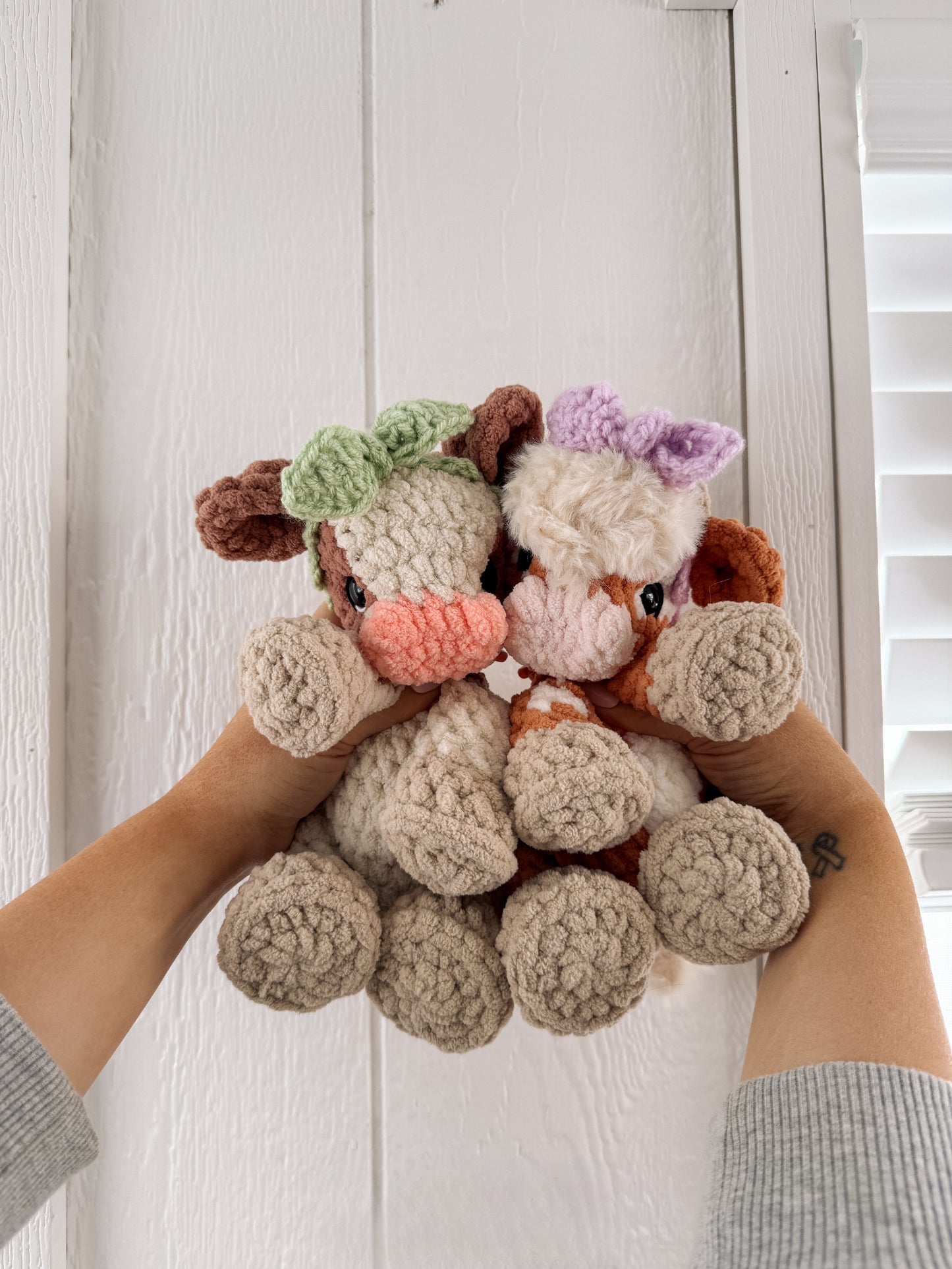 Charlie the Calf (with Highland Mod) STUFFIE Crochet Pattern