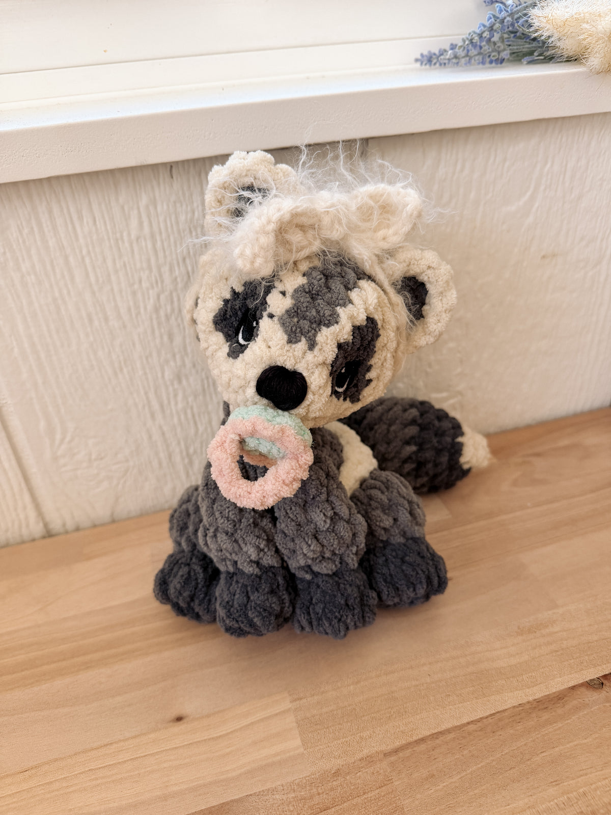 ITTY Rivie the Raccoon Snuggler + Stuffie 2-in-1 Crochet Pattern