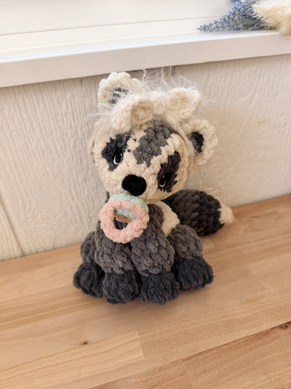 ITTY Rivie the Raccoon Snuggler + Stuffie 2-in-1 Crochet Pattern