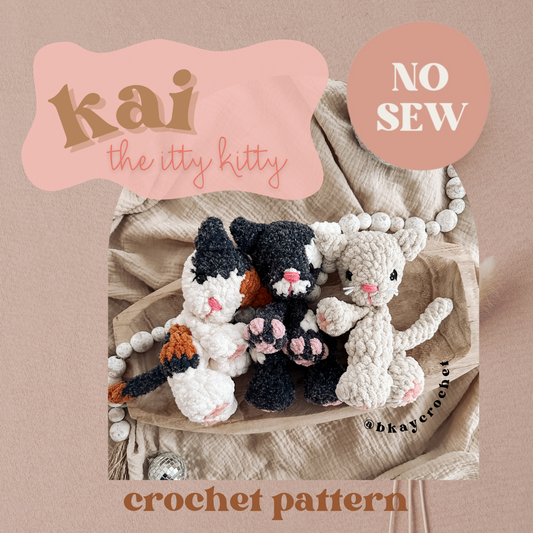 Kai the Itty Kitty Crochet Pattern