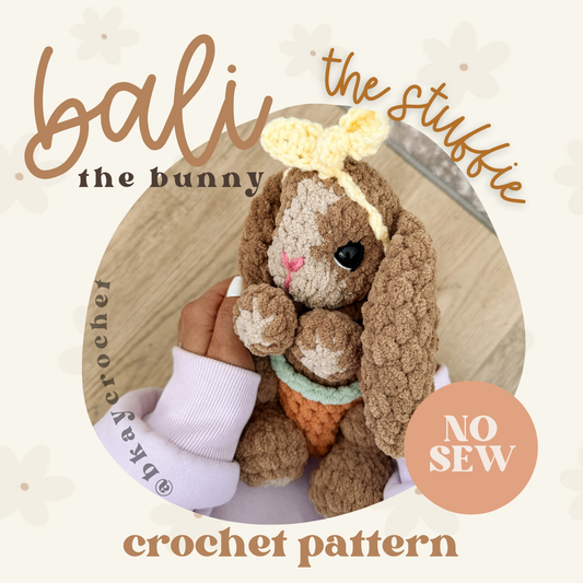Bali the Bunny STUFFIE Crochet Pattern
