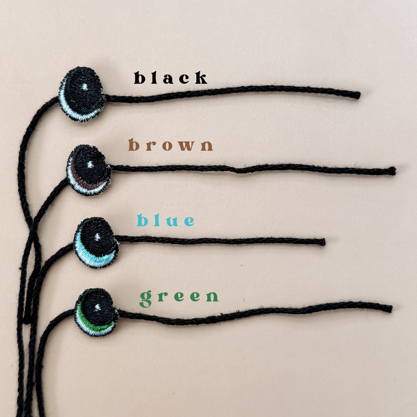 Dreamdrop Embroidered Eyes - Starter Pack (4 pairs)