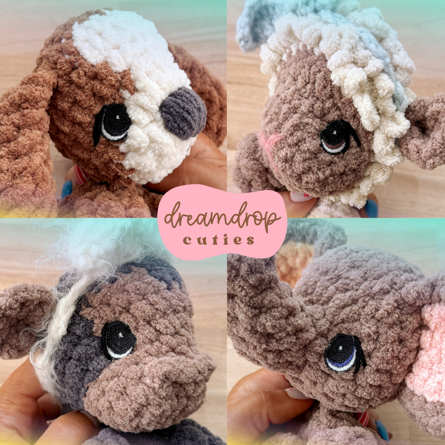 Dreamdrop Embroidered Eyes - Starter Pack (4 pairs)