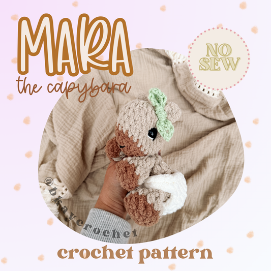 Mara the Capybara Crochet Pattern