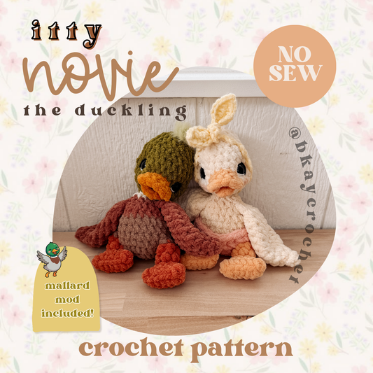 ITTY Novie the Duckling Crochet Pattern
