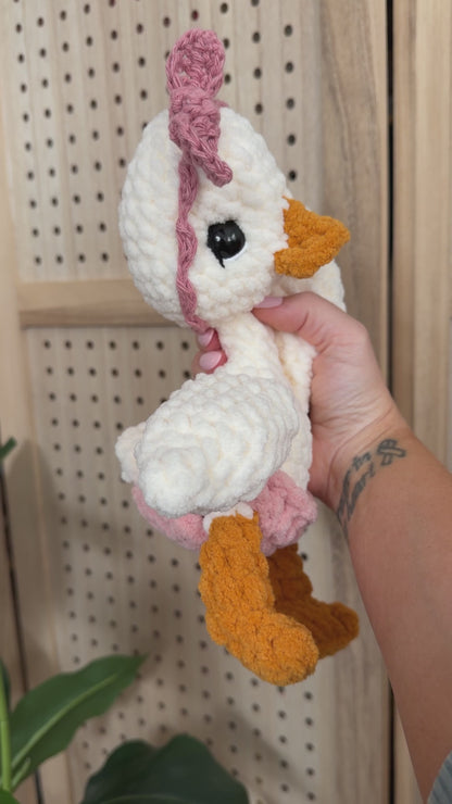 ITTY Nellie the Gosling Snuggler+Stuffie Crochet Pattern