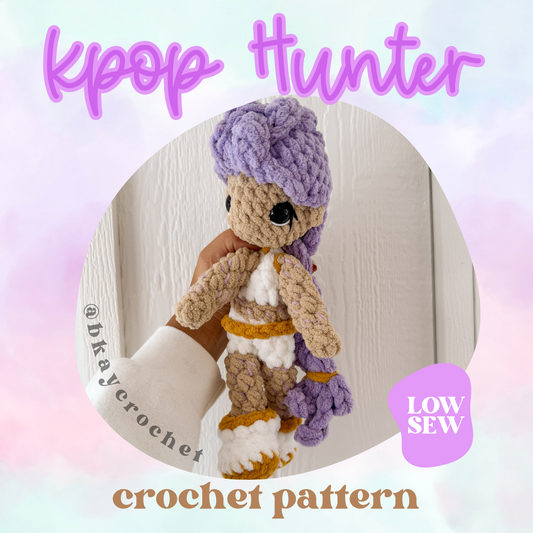 Kpop Hunter *Purple* Crochet Pattern