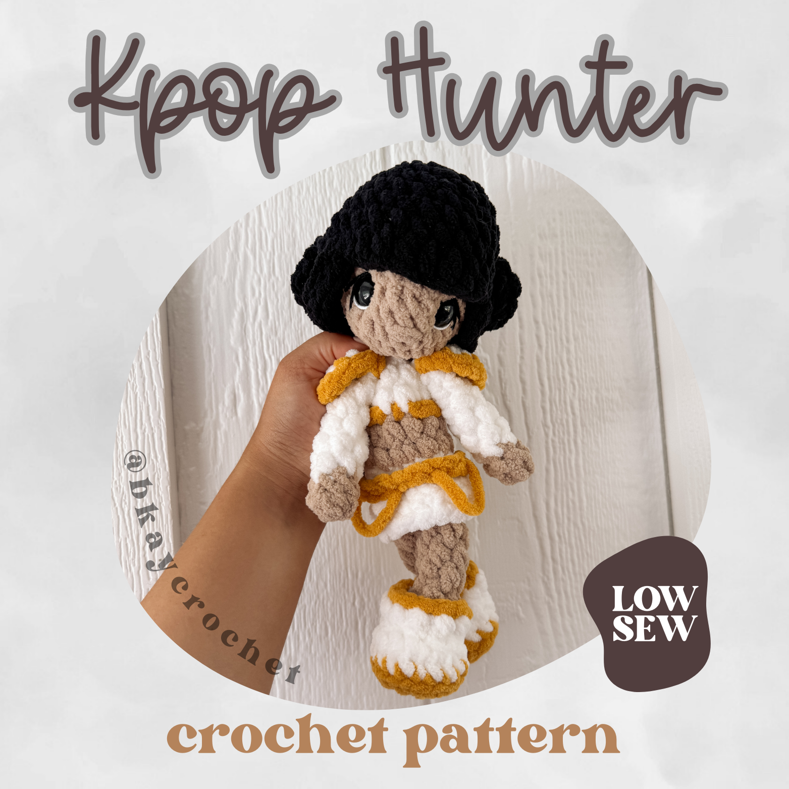 Kpop Hunter *Black* Crochet Pattern – Bkay Crochet